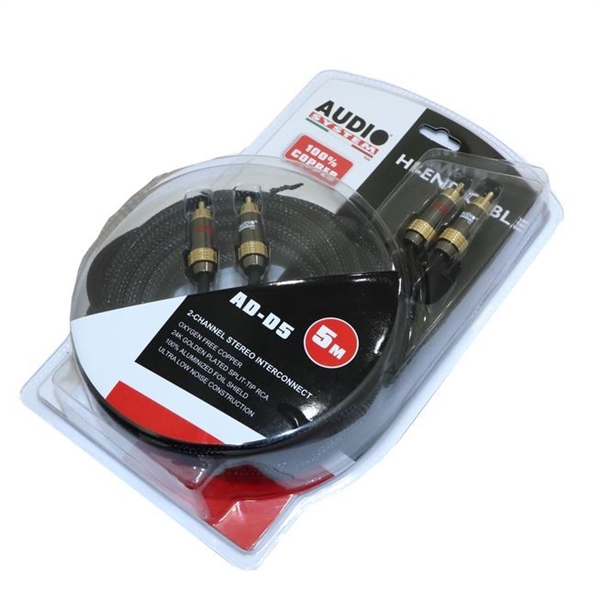 AUDIO SYSTEM ADD5 LUKSUS OFC 2 KANAL RCA KABEL 5 METER