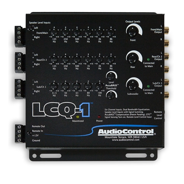 AUDIOCONTROL 6 KANAL HIGH LOW MED EQ OG ACCUBASS