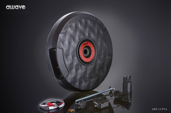 AWAVE AKTIV RESERVEHJULS SUB I FULDT ALUMINIUM 250 W RMS