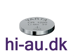 B CR 1220 Lithium knapcelle batteri 