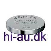 B  CR 2032 Lithium knapcelle batteri 