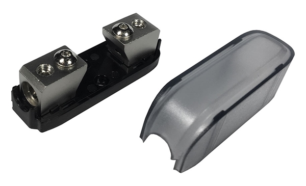 MINI ANL SIKRINGSHOLDER MASSIV MESSING 10>25MM2 MED 50AMP SIKRING