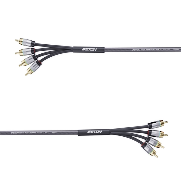 4 Connect RCA kabel 2-kanaals 1.5 meter STAGE 3 - MK Entertainment