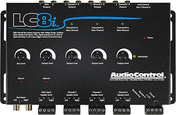 AUDIOCONTROL 8 KANAL HIGH LOW MED GTO (ARC) OG AUX-IN