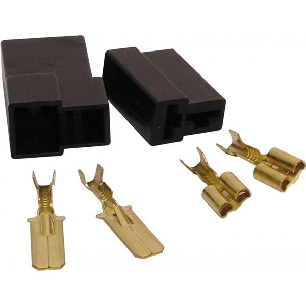 UNIVERSAL 2 POLET STIK. 6,3MM KONTAKTER (2 SÆT)