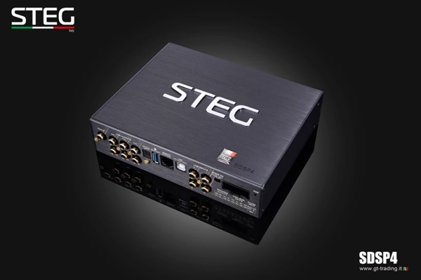 STEG SDSP-4 FORSTÆRKER MED DSP 4 KANAL