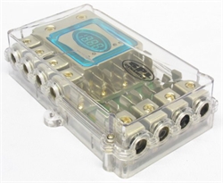 SPL DYNAMICS AGU 4 VEJS DISTRIBUTIONS BLOK MED VOLTMETER