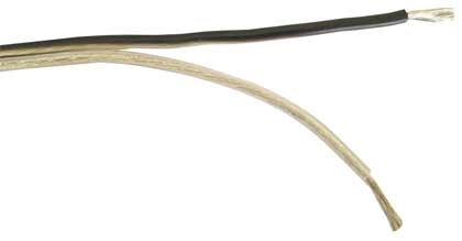 ZEALUM 2 x 2,5mm² FORTINNET OFC KABEL I SØLV/SORT 200M